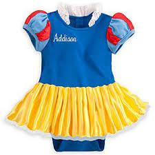Disney Snow White Bodysuit Costume Set For Baby Personalizable Disney Store Clothes Baby Snow White Costume Baby Costumes