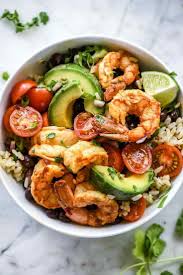 Chipotle Lime Shrimp Bowls Foodiecrush Com Shrimp Ricebowls Healthy Mexican Shrimp Recipes Easy Food Recipes