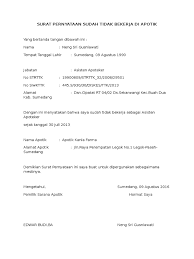 Kepada yth scan surat pernyataan dari pihak pelamar dengan materai rp6000. Surat Pernyataan Sudah Tidak Bekerja Di Apotik