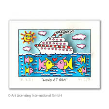 The way he saw the streets of. Zertifiziert James Rizzi 3d Original Bild Love At Sea
