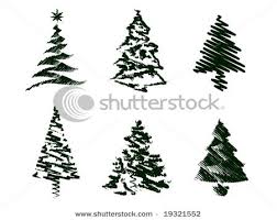 Grungy Christmas Tree Sketches Christmas Tree Sketch Tree Sketches Christmas Tree Design