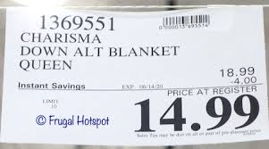 We share your love of everything costco so we are do you have charisma king blanket (as follows): Costco Sale Charisma Down Alternative Blanket