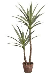 Tropical Fake Plants Yucca Tree In Pot 44 Tall Yucca Tree Potted Trees Fake Plants