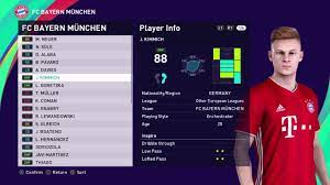 In the coming 21/22 season, the stars of fc bayern munich will once again appear in their new jerseys. Pes 2021 Bayern Munchen Faces And Ratings Manuel Neuer Lewandowski Kimmich Youtube