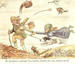 Country Humour Shooting Hunting Funny Mounted Cartoon It Seemed A Shame Country Humor Cartoon Art Prints