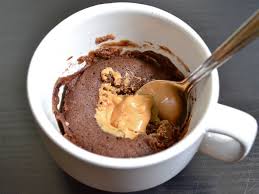 1 Minute Healthy Chocolate Peanut Butter Mug Cake Peanut Butter Mug Cakes Mug Recipes Chocolate Mug Cakes