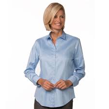 Light Blue Button Up Long Sleeve Women S Cotton Shirt Urban Boundaries