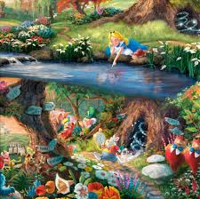 Thomas Kinkade Alice in Wonderland painting - Alice in ...