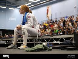 Great Britain's Francesca Summers during the fencing discipline during  women's finals day