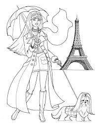 Fashion Coloring Page Coloring Pages For Kids And For Adults Barbie Coloring Pages Princess Coloring Pages Coloring Pages For Girls