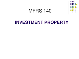 Operating leases mfrs 140 overrides mfrs 117 in that where a property held under operating lease is classified as investment property, the lease should be treated as a finance lease. C41 Mfrs 140 Investment Property Rejina Reji Academia Edu
