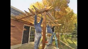 Building A Pergola How To Attach Patio Pergola To Your House Ron Hazelton
