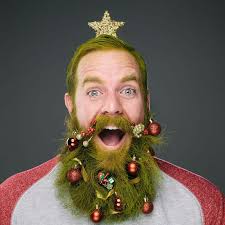 The Twelve Days Of Crazy Beards Christmas Countdown Crazy Beard Beard Ornaments Beard Decorations