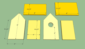 Decorate your home with these printable vintage birdhouse plans art. Easy Simple Birdhouse Drawing Novocom Top