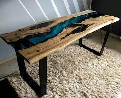 Sold Live Edge Walnut River Table With Black Epoxy Resin Sold Diy Resin Table Resin Countertops Resin Table