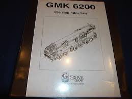 Grove Gmk 6200 Crane Operation Operating Catalog Book Manual