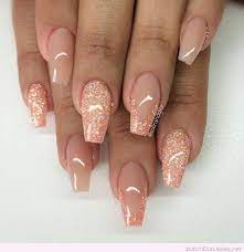 Another thing you are going to love about rose gold nails is it's versatile that this trend works with every occasion and every. Gelnagel Rose Gold Glitter Novocom Top