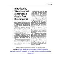 Some examples of popular newspapers include the new york times , wall street journal , usa today , and the chicago. Accident Report At Construction Site In Malaysia