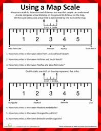 Second Grade Math Worksheets Map Scale Social Studies Maps Teaching Maps Social Studies Worksheets