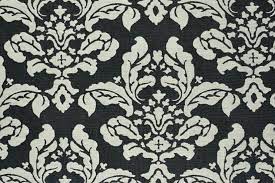 Jacquard Stoff - Louis Philippe - Schwarz