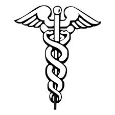 The first is more traditionally related to medicine: The Caduceus