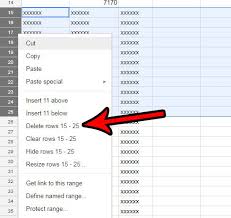 Bold all cells in the highlighted section. How To Delete Multiple Rows In Google Sheets Solve Your Tech
