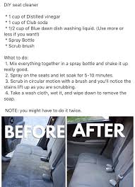 Pin By Jean Carpenter On Life Hacks Cleaning Car Upholstery Car Interior Diy Diy Car Cleaning