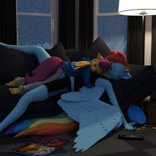 1599079 3d Anthro Armpits Artist Tahublade7 Barefoot Bowl Chips Clothes Couch Cute My Little Pony Characters Rainbow Dash My Little Pony Wallpaper