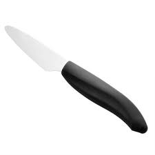 Petit Couteau D Office En Ceramique Avec Manche Noir 7 5 Cm Kyocera Alice Delice