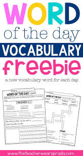 Vocabulary Activities Word Of The Day 2nd Grade Full Year In 2020 Vocabulary Words Vocabulary Activities Vocabulary Activities Elementary