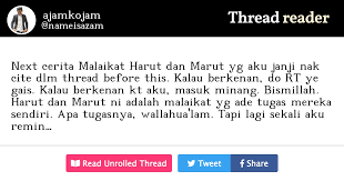 'afwan, bukankah harut dan marut adalah nama dua malaikat? Thread By Nameisazam Next Cerita Malaikat Harut Dan Marut Yg Aku Janji Nak Cite Dlm Thread Before This Kalau Berkenan Do Rt Ye Gais Kalau Berkenan Kt Aku Mas Threadcermat