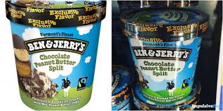 380 cal, 22 g fat (10 g sat), 41 g carbs, 26 g sugar, 210 mg sodium. Ben Jerry S Released A New Flavor Chocolate Peanut Butter Split