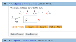 Evaluate a series using summation notation. Use Sigma Notation To Write The Sum 1 3 1 1 3 2 Chegg Com