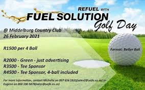 Check the height to make sure it's consistent with your setup at the tee box. Refuel With Fuel Solution Golf Day Middelburg Country Club 26 February 2021