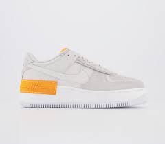 Match kicks allows you to match nike air force 1 shadow orange summit with the perfect, premium sneaker matching tees. Nike Air Force 1 Shadow Trainers Vast Grey Vast Grey Laser Orange Hers Trainers