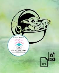 Download Baby Yoda Inspired By Star Wars Svg And Dxf File Beautifulnsimple SVG Cut Files