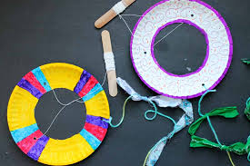Use scissors to widen the hole slightly so that you can slide another straw through it make the cross section of the kite. How To Make A Paper Plate Kite For Kids The Country Chic Cottage