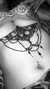 Under Chest Henna Ig Gigi Karmen Henna Inspired Tattoos Henna Chest Henna Tattoo