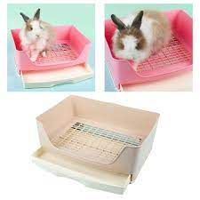 Amazon.co.jp: トイレボックス アダルトハムスターモルギウム豚のためのドロワーペットパンが付いている大きいウサギのトイレットボックストレーナーのトイレコーナートレイのゴミ  猫用トイレ (Color : Beige) : ペット用品