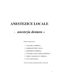 Anestezia dentara in timpul sarcinii. Anestezia Dentara