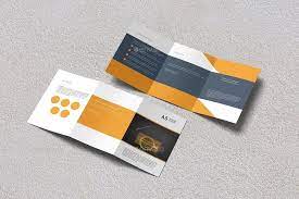 Download A5 Trifold Brochure Mockup Trifold Brochure Brochures Mockups Brochure