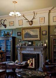 English online format image description 1 photographic print. Eye For Design Hunting Lodge Interiors Lodge Interior Lodge Decor