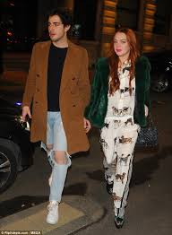 Lindsay lohan hit the town on an italian adventure in milan with guy pal tommaso zorzi. Lindsay Lohan Enjoys A Night Out With A Male Friend In Milan Daily Mail Online