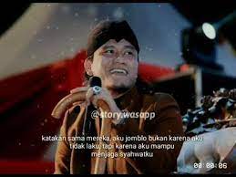 Bisa kamu baca, resapi, dijadikan sebagai suntikan motivasi, juga untuk menentramkan jiwa. Kata Kata Gus Miftah Jomblo