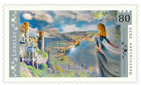 Wo kommt auf umschlägen die briefmarke hin? Die Loreley Als Briefmarke Gesellschaft Fur Weinkultur E V