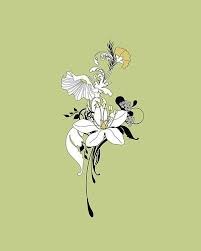 Lily Picture On Visualizeus Art Deco Tattoo Art Nouveau Tattoo Lily Pictures