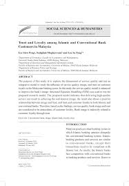 Bank kerjasama rakyat msia bhd. Pdf Trust And Loyalty Among Islamic And Conventional Bank Customers In Malaysia