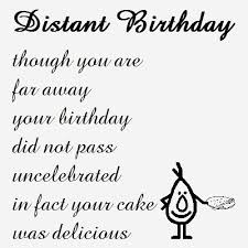 Distant Birthday A Funny Birthday Funny Birthday Poems Birthday Poems Birthday Humor