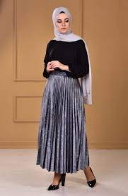 Sefamerve Tesettur Kadife Etek Modelleri Moda Tesettur Giyim Etek Modelleri Moda Etek