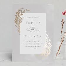 Lux Branch Foil Pressed Wedding Invitations In Pepper By Stacey Meacham Minted Wedding Invitations Luxe Wedding Invitations Foil Wedding Invitations